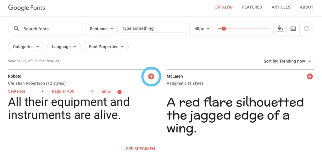 Google Fonts