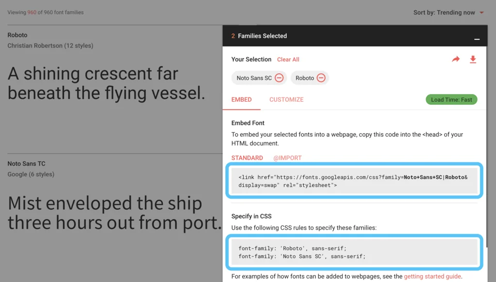 Google Fonts